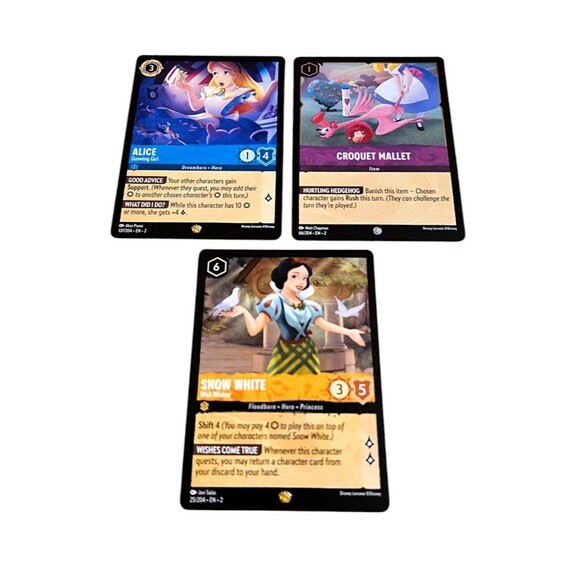 Disney Lorcana Alice Growing Girl #137/204 Legendary Card Bundle - Picture 2 of 4